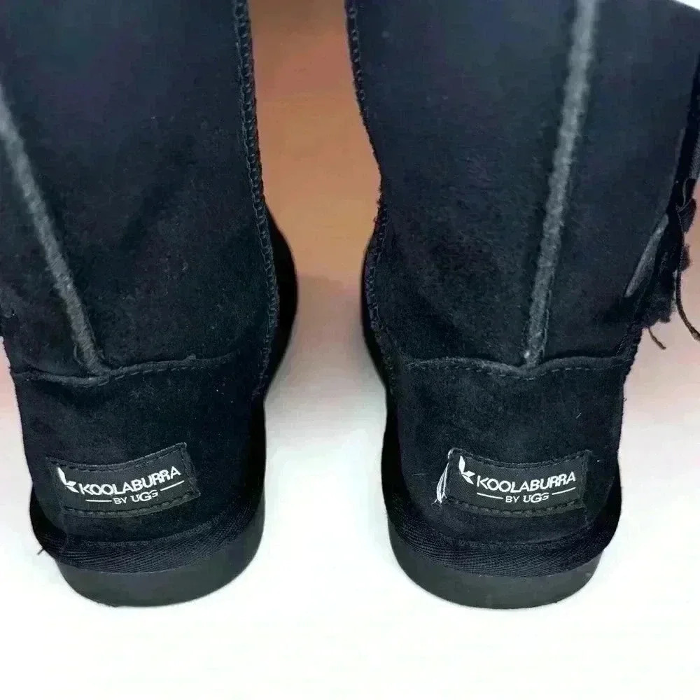 Koolaburra by Ugg Tall Black Boots Size 1 - Picture 6 of 9